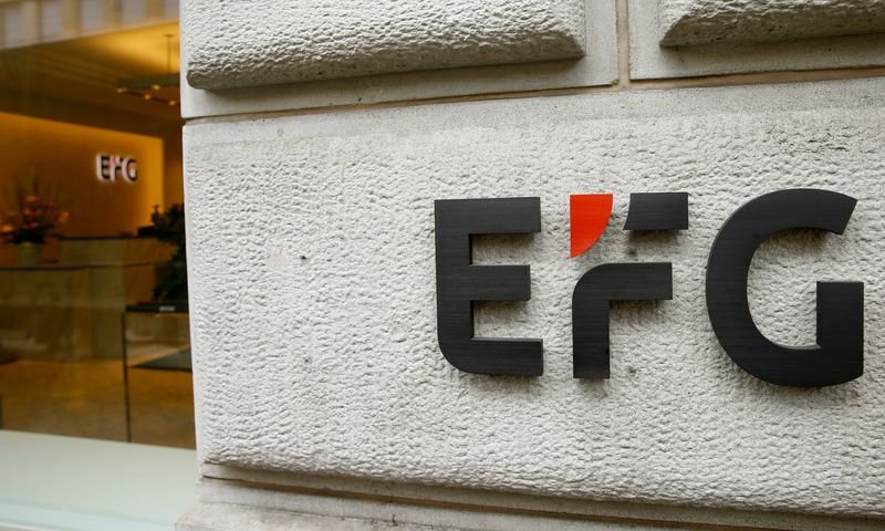 EFG International logo with financial graphs indicating profit rise - Global Banking & Finance Review