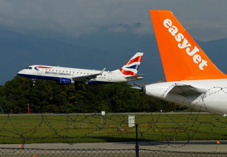 British Airways and EasyJet aircraft at Geneva airport during summer travel season - Global Banking & Finance Review