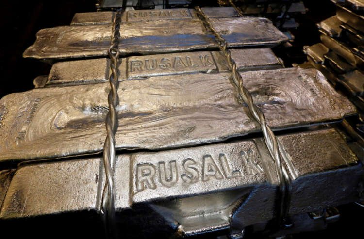 Aluminium ingots at Rusal's smelter, highlighting concerns over LME's trading policies - Global Banking & Finance Review