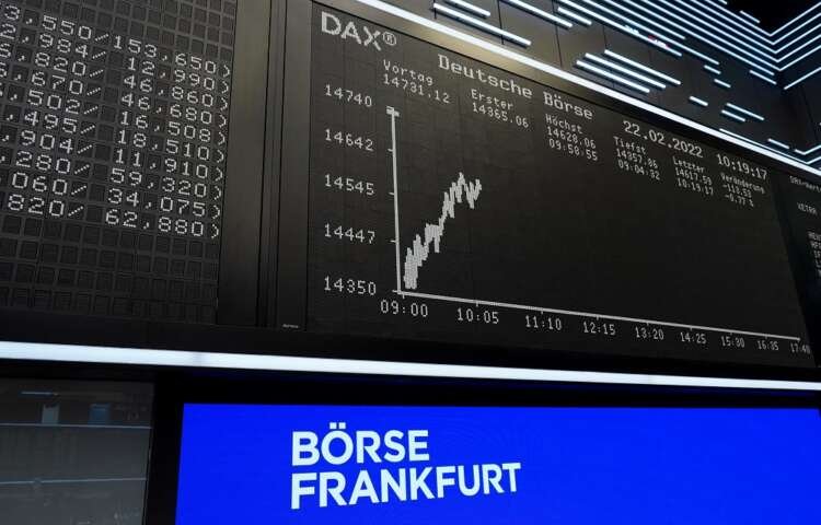 Image for Ukraine conflict drives European stocks to 1-year lows, automakers plunge
