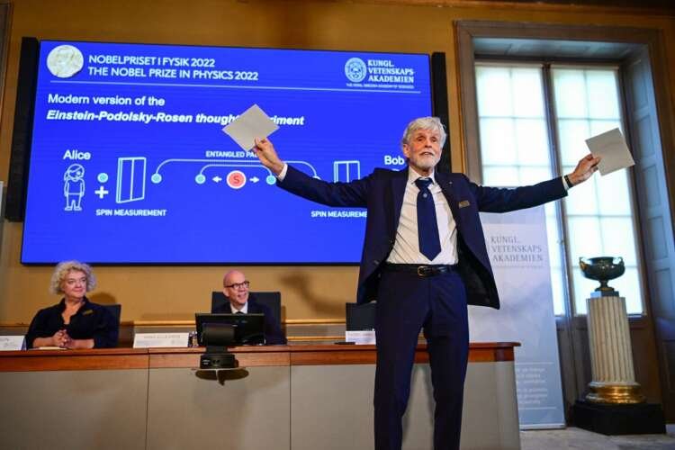Image for Nobel physics prize goes to sleuths of ‘spooky’ quantum science