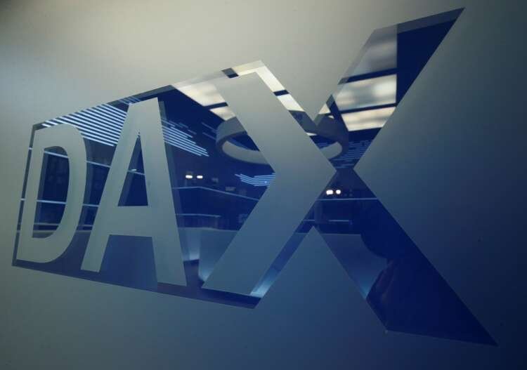 DAX logo at Frankfurt stock exchange amidst falling global markets - Global Banking & Finance Review
