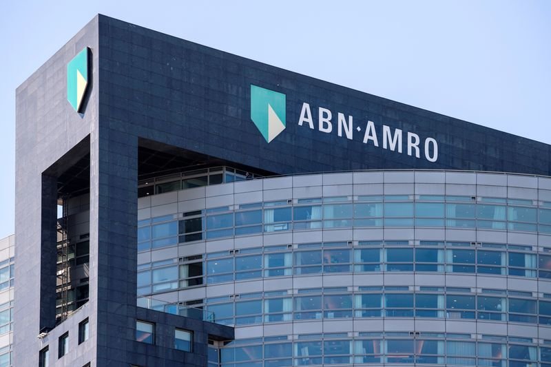 ABN Amro logo with upward trend graph reflecting quarterly profit rise - Global Banking & Finance Review