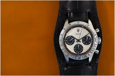 Paul Newman Rolex Daytona, made in the late 1960s, sold at auction in 2017 for a record US$17.75 million. Photo: Phillips Paul Newman Rolex Daytona, made in the late 1960s, sold at auction in 2017 for a record US$17.75 million. Photo: Phillips