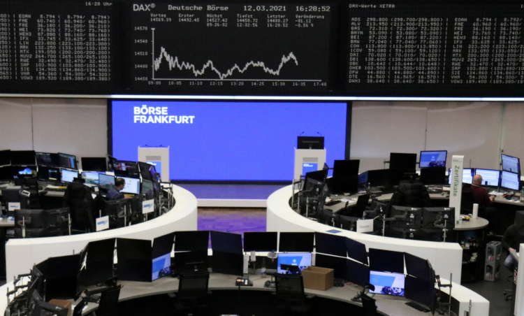 Image for European stocks rise on upbeat forecasts from Volkswagen, Zalando