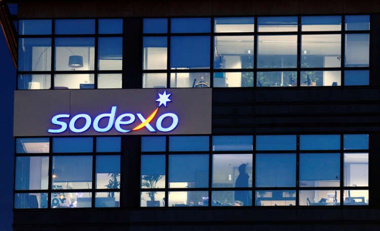 Sodexo logo at headquarters, symbolizing catering growth strategies - Global Banking & Finance Review