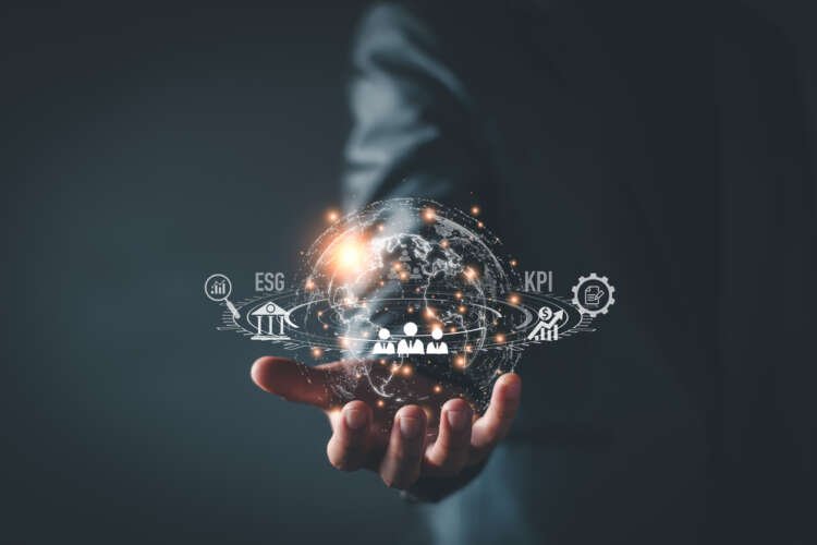 Businessman analyzing digital data on climate risks in banking - Global Banking & Finance Review