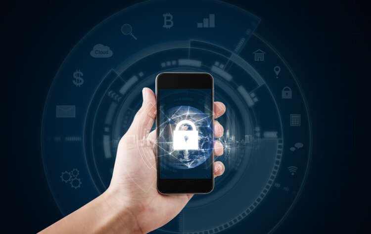 Mobile banking security with smartphone and lock icon - Open Banking insights - Global Banking & Finance Review