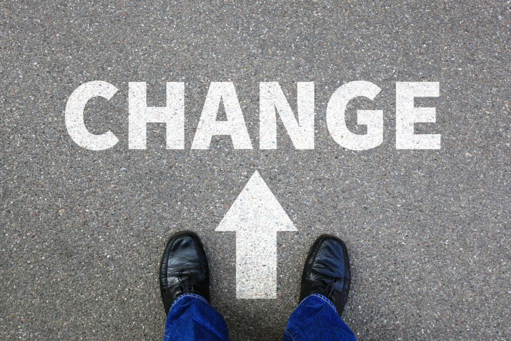 Change changing work job your life changes business concept