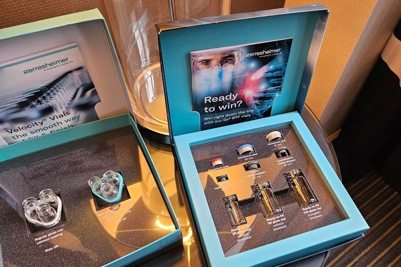 Gerresheimer logo with financial growth graph, representing private equity discussions - Global Banking & Finance Review