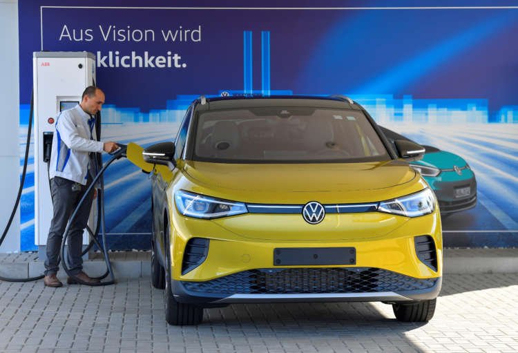 Volkswagen electric vehicle showcasing the brand's electric ambitions - Global Banking & Finance Review