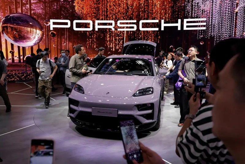 Image for Porsche cuts forecasts due to alloy shortage, shares fall