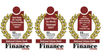 Image for National Citizen Bank honored with awards in the 2021 in the Global Banking & Finance Awards®