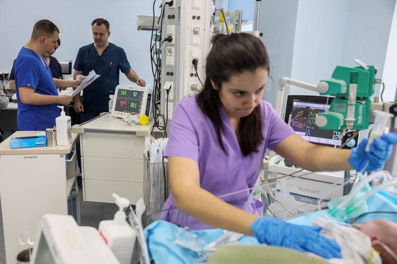 Image for Ukrainian doctors save lives at children's heart surgery center relocated after missile attack