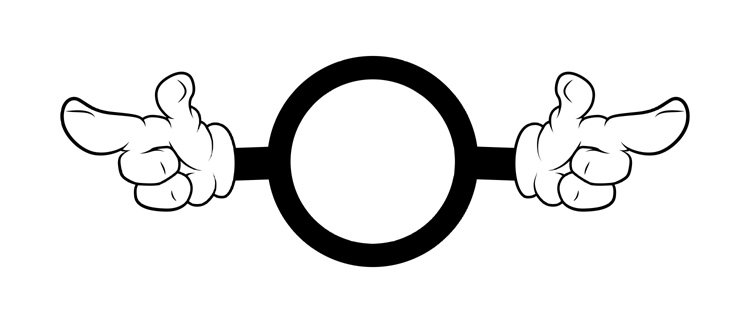 pointing left and right fin