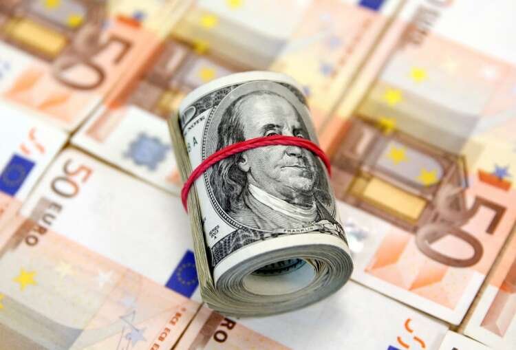 Euro and U.S. dollar banknotes illustrating currency fluctuations amid gas supply concerns - Global Banking & Finance Review