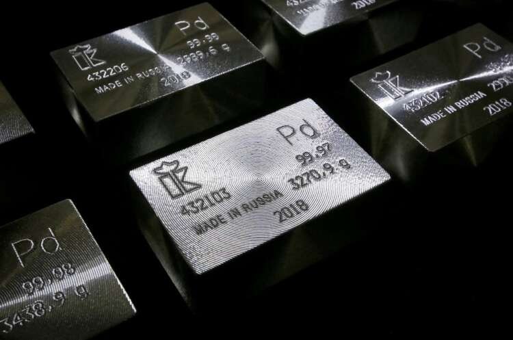 Image for Palladium propelled to record highs by Russia supply concerns