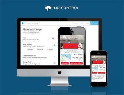 Image for AIR-CONTROL BRINGS INSTANT UPDATES TO APPS