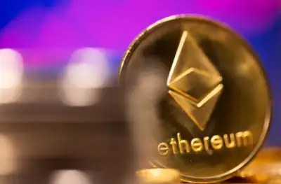 Image for Cryptocurrency ethereum hits new record high again; dogecoin slumps