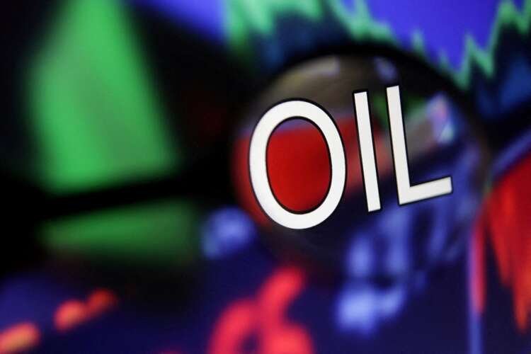 Illustration of the word 'Oil' with a declining stock graph, reflecting economic outlook - Global Banking & Finance Review