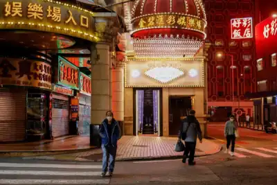 Image for Few tourists, deserted streets in casino hub Macau after reopening