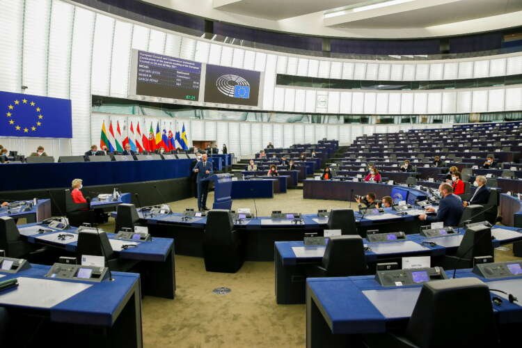 Plenary session at the European Parliament in Strasbourg