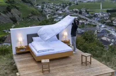 Image for Swiss ‘zero star hotel’ offers sleepless nights to ponder world’s crises