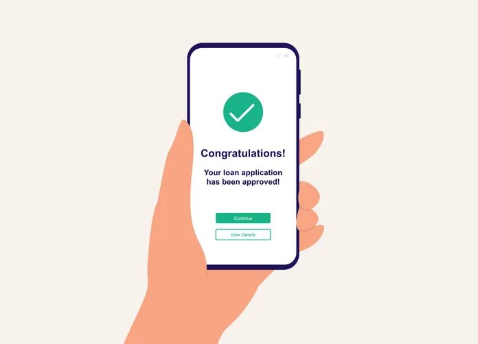 Person using a smartphone for fast loan applications during an emergency - Global Banking & Finance Review