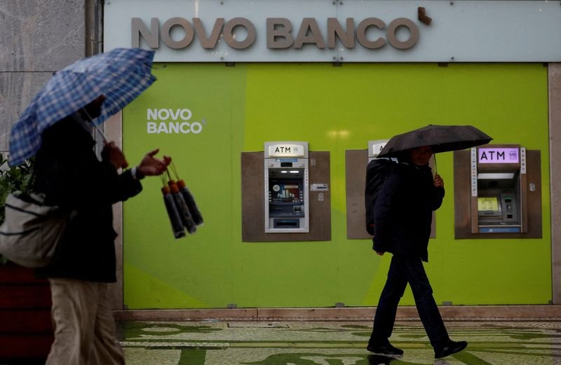 Novo Banco logo with finance related graphics - Global Banking & Finance Review