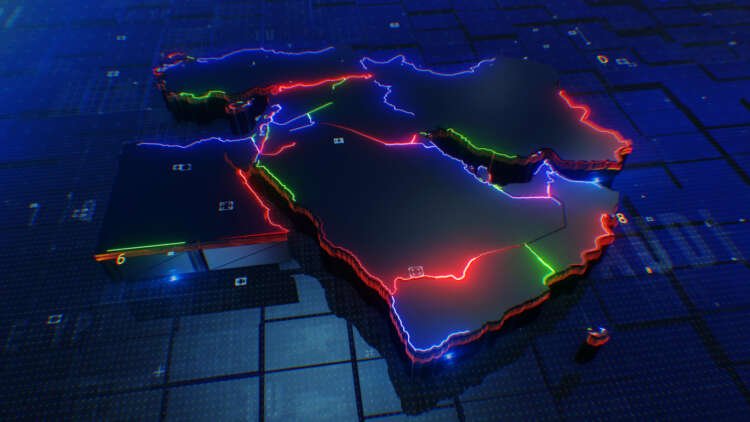 Middle East technology map representing Deloitte's FAST 50 results announcement - Global Banking & Finance Review