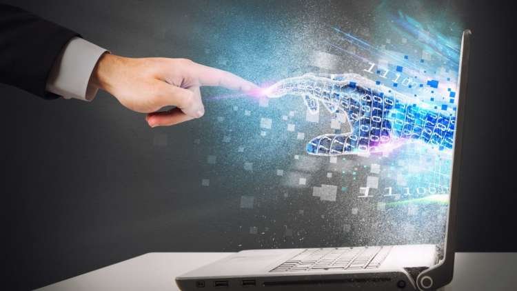 Person working remotely with laptop, emphasizing mental health during virtual onboarding - Global Banking & Finance Review