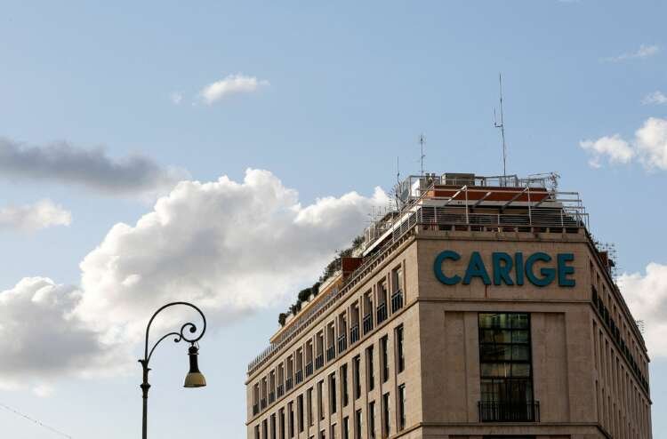 Logo of Carige Bank in Rome, illustrating BPER Banca's acquisition and business plan - Global Banking & Finance Review