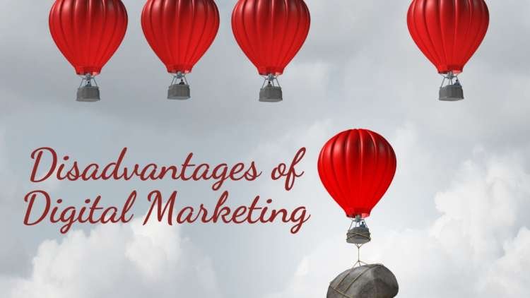 Graph depicting the disadvantages of digital marketing strategies - Global Banking & Finance Review
