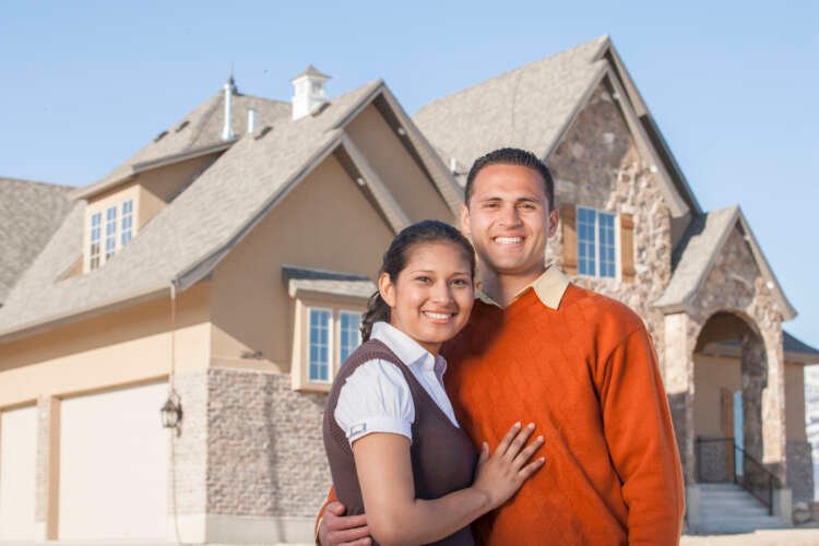 Couple with new home