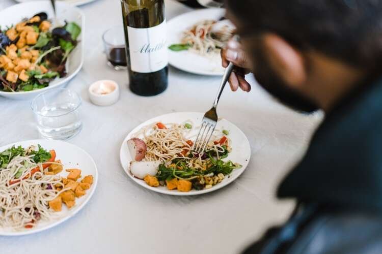 Group of friends enjoying a meal and wine, symbolizing food industry challenges - Global Banking & Finance Review