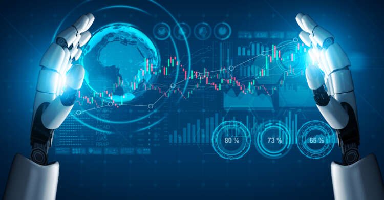 Futuristic robot analyzing investment data, symbolizing AI in finance - Global Banking & Finance Review