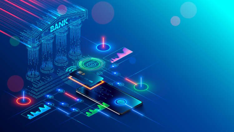 Conceptual illustration of online banking for expatriates, highlighting digital finance solutions - Global Banking & Finance Review