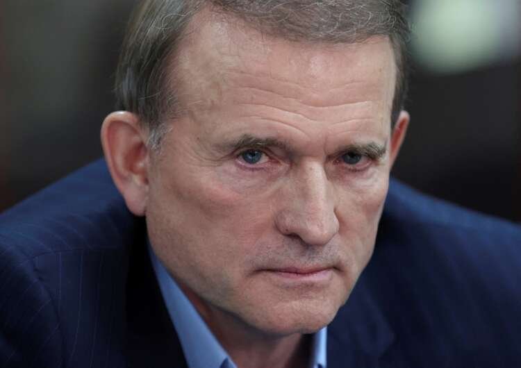 FILE PHOTO: Viktor Medvedchuk, leader of Opposition Platform – For Life political party, attends a court hearing in Kyiv
