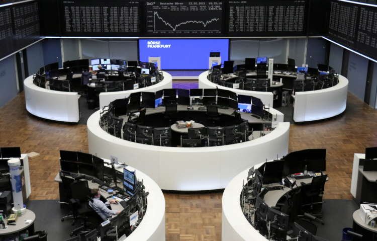 Image for European shares drop as high yields spark profit taking in tech, resources
