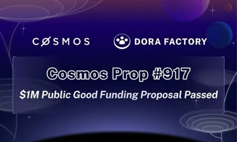 Image for Cosmos Hub Approves $1 Million Grant to Dora Factory for Quadratic Funding Initiative