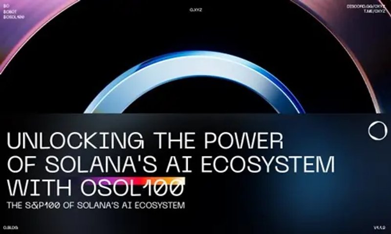Image for O.XYZ Launches OSOL100 AI Index – The S&P 100 of Solana’s AI Ecosystem