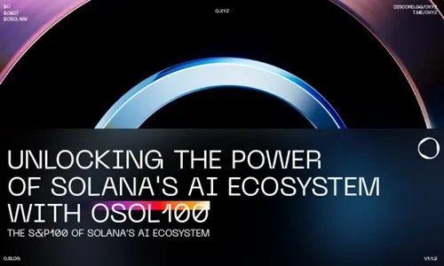 Image for O.XYZ Launches OSOL100 AI Index – The S&P 100 of Solana’s AI Ecosystem