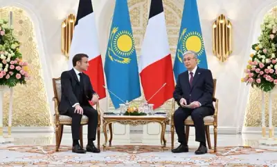 Image for Kazakhstan welcomes France’s Macron under Moscow’s disapproving gaze