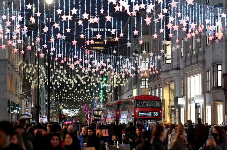 Christmas lights illuminate Oxford Street, symbolizing challenges for European retailers - Global Banking & Finance Review