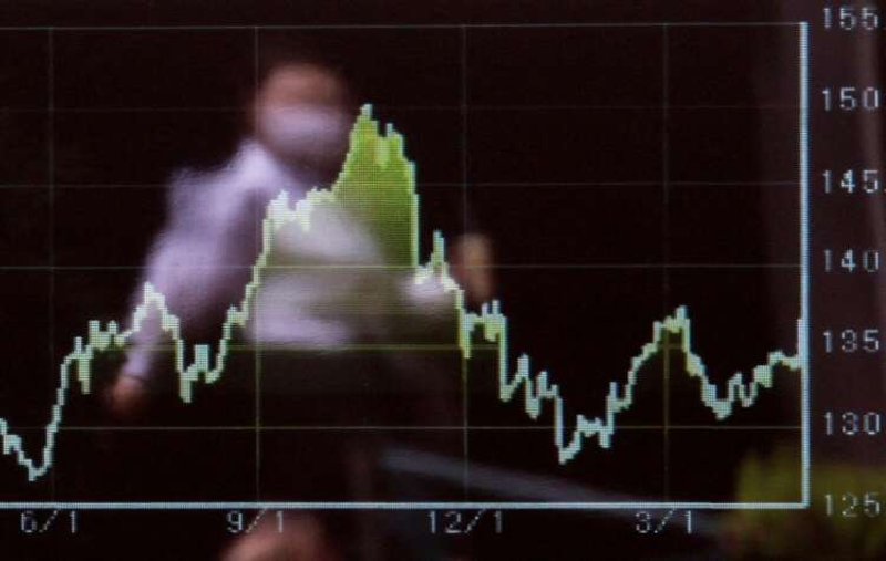 Image for Global stock index dips while bond yields, dollar climb