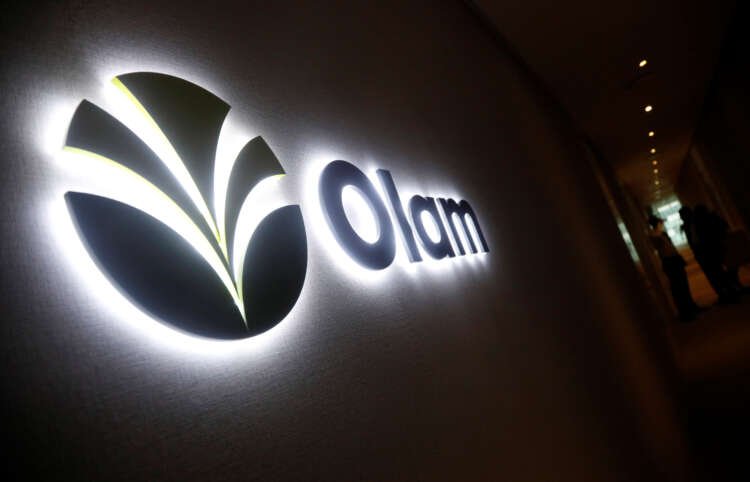 Olam International's logo with food ingredients theme related to London listing - Global Banking & Finance Review