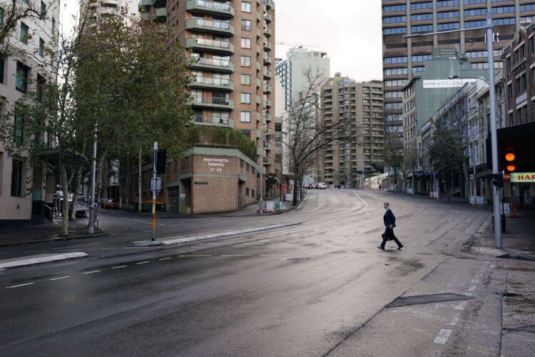 A COVID-19 lockdown as an outbreak of new cases shuts down Sydney