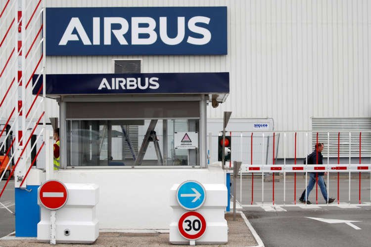 Airbus logo at facility entrance representing recovery in medium-haul travel - Global Banking & Finance Review