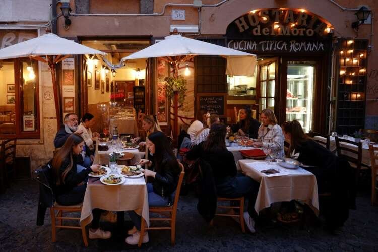 Italy eases COVID-19 restrictions, in Rome