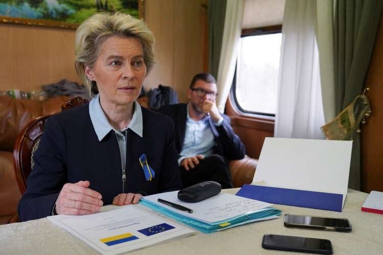 European Commission President Ursula von der Leyen visits Ukraine